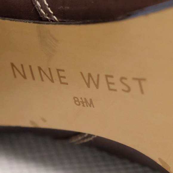 Vintage Nine West Suede Slouch Buckle Harness Boots - Picture 5 of 6